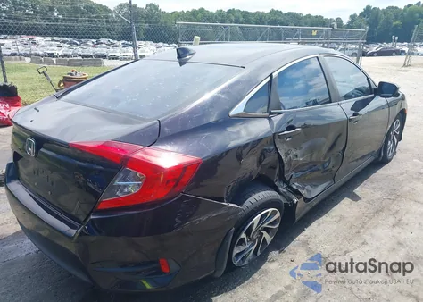 2017 Honda Civic Ex from USA, damaged, VIN 19XFC2F81HE020562